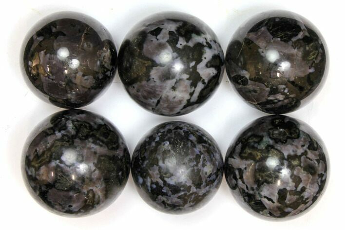 Clearance Lot: to Indigo Gabbro Spheres - Pieces #149285